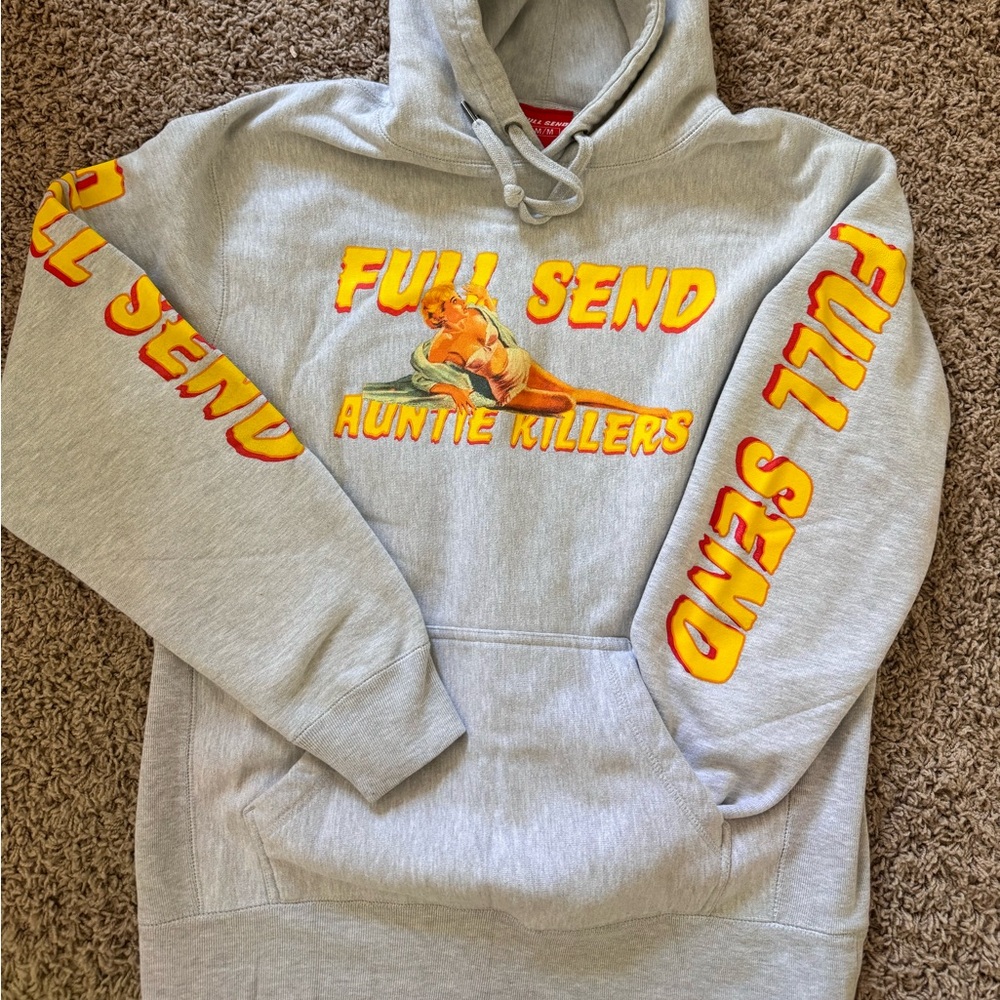 Nelk Boys Full Send Auntie Killers hoodie size medium like new condition